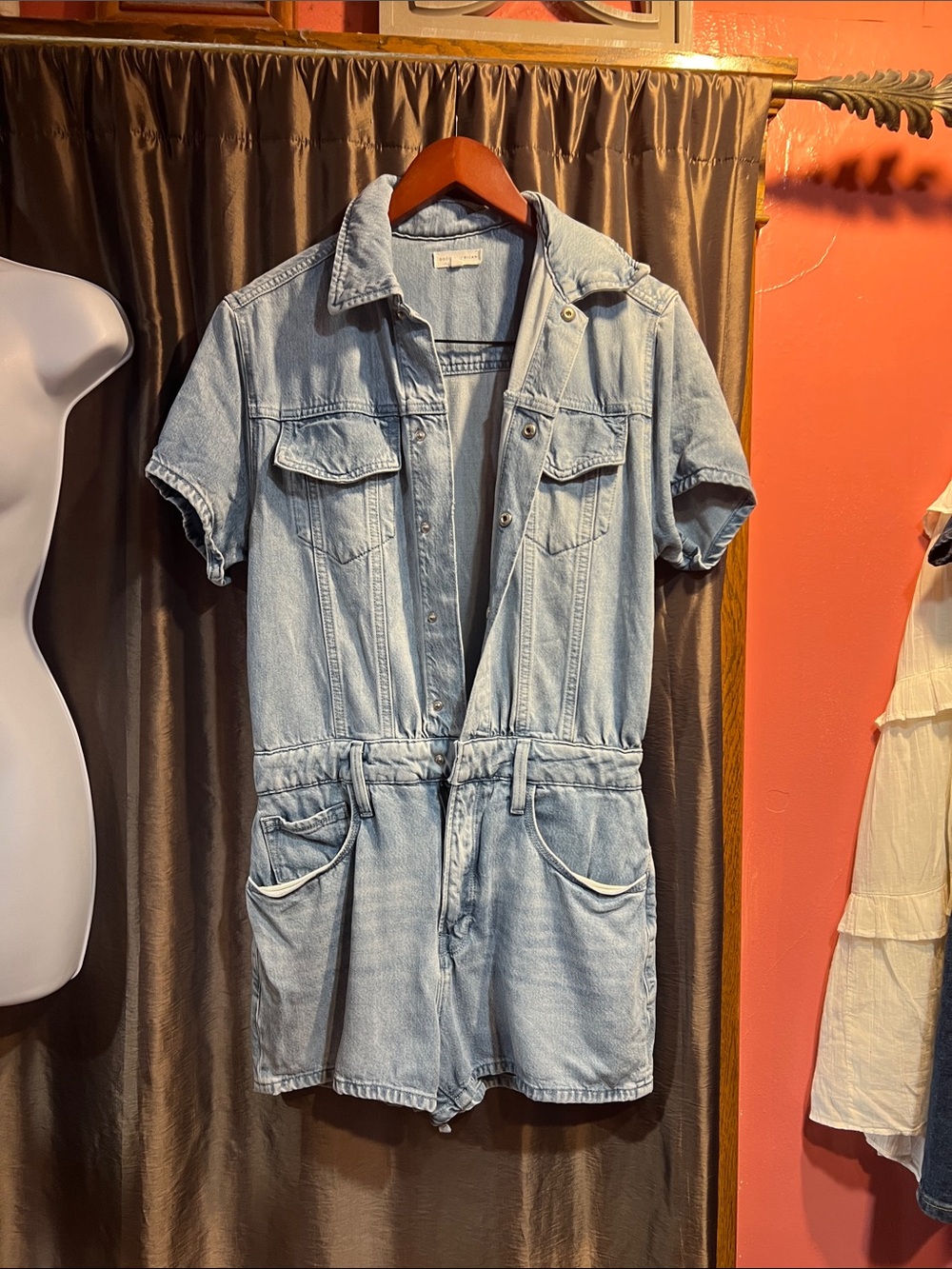 Good American Denim Romper sz 2 EUC